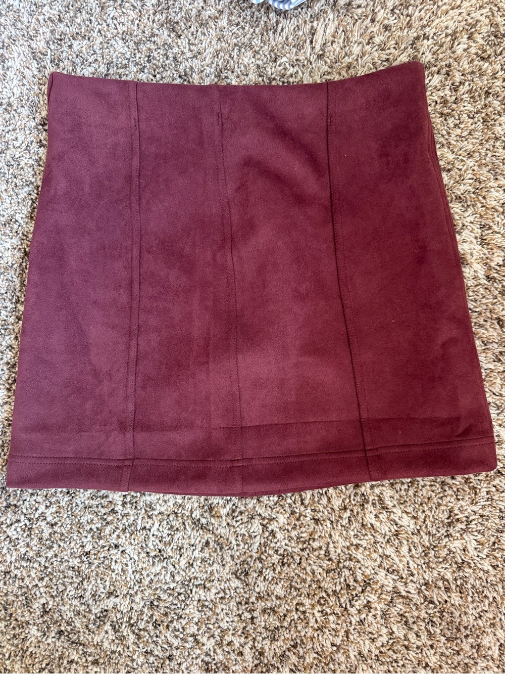 Altar'D State Burgundy Mini Skirt